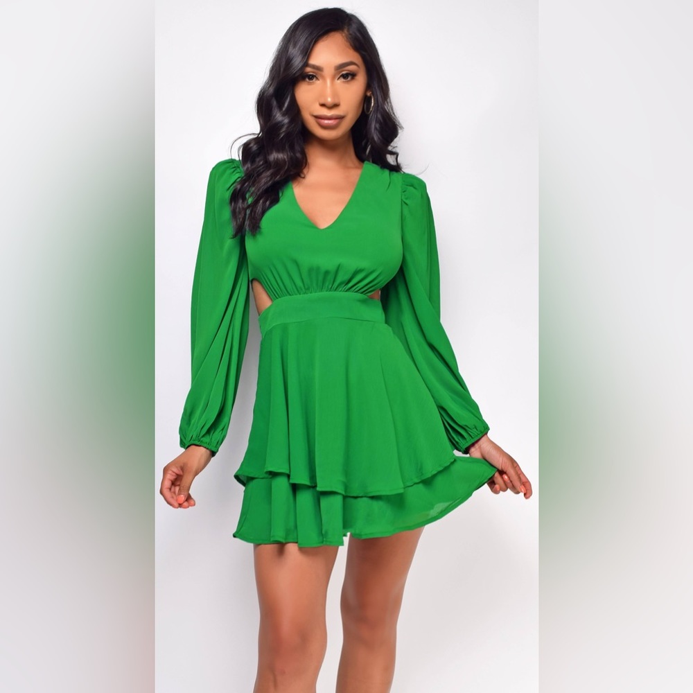 💥 Brand new!! Green Mini Dress